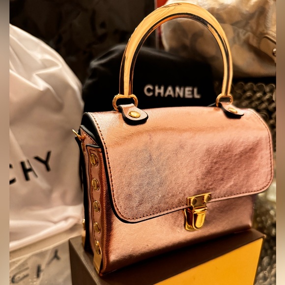 Rose gold miniature tote/crossbody - Picture 3 of 7